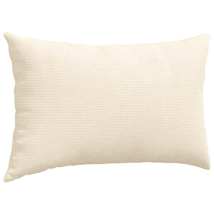 Cuscini da Divano 2 pcs Crema 50 x 30 cm Tessuto in Cords | homemem39