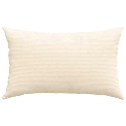 Cuscini da Divano 2 pcs Crema 50 x 30 cm Tessuto in Cords | homemem39
