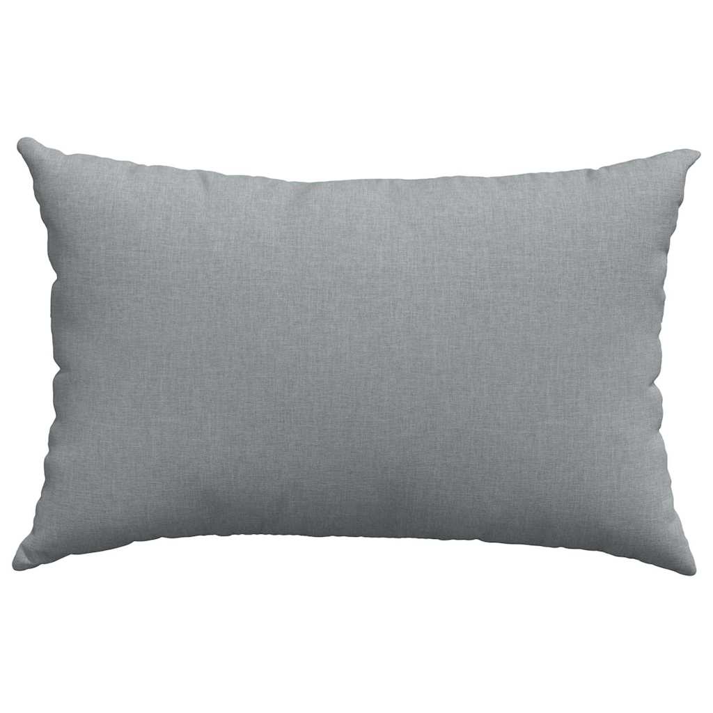 Cuscini da Divano 2 pcs Grigio chiaro 60 x 40 cm Tessuto | homemem39