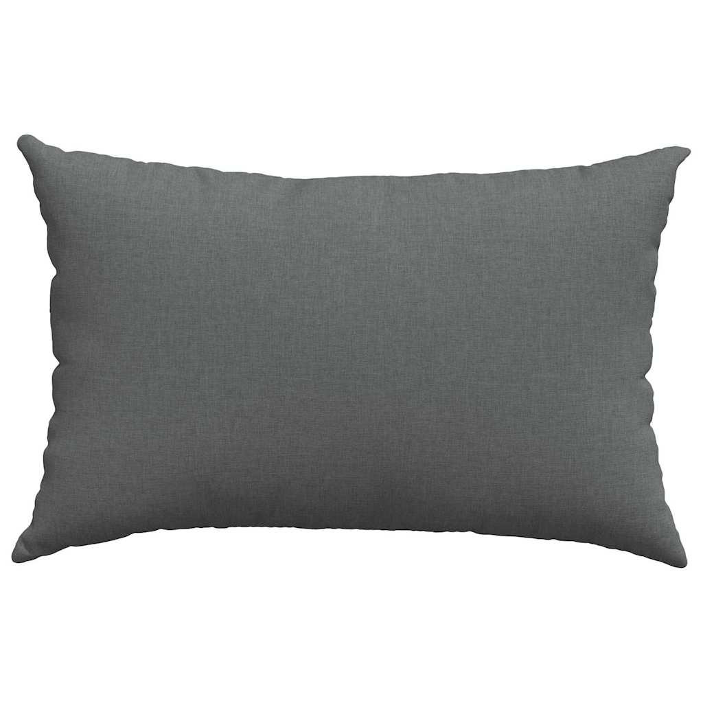 Cuscini da Divano 2 pcs Grigio scuro 60 x 40 cm Tessuto | homemem39