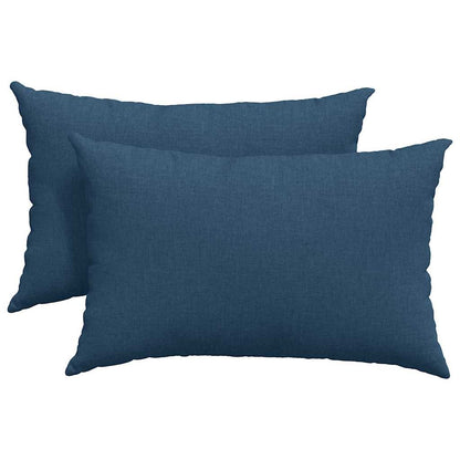 Cuscini da Divano 2 pcs Blu 60 x 40 cm Tessuto | homemem39