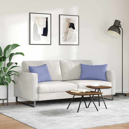 Cuscini da Divano 2 pcs Blu jeans 60 x 40 cm Tessuto | homemem39