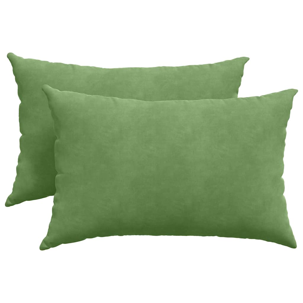 Cuscini da Divano 2 pcs Verde chiaro 60 x 40 cm | homemem39