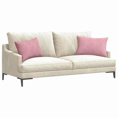 Cuscini da Divano 2 pcs Rosa 60 x 40 cm Tessuto in Cords | homemem39