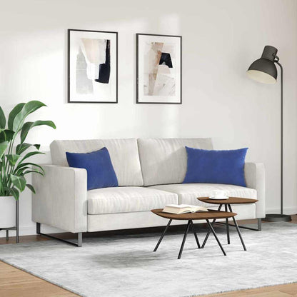 Cuscini da Divano 2 pcs Blu Polizia 60 x 40 cm Tessuto in Cords | homemem39