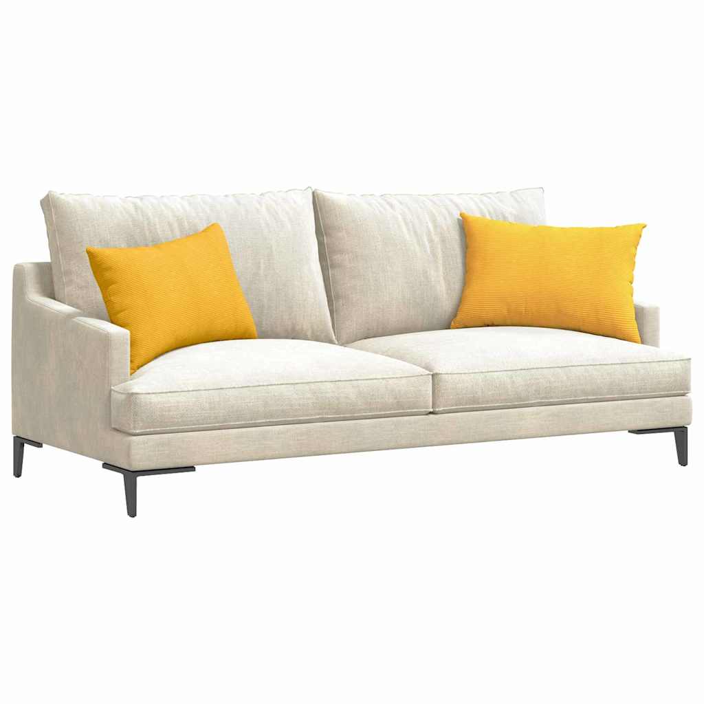Cuscini da Divano 2 pcs Giallo Chiaro 60 x 40 cm | homemem39
