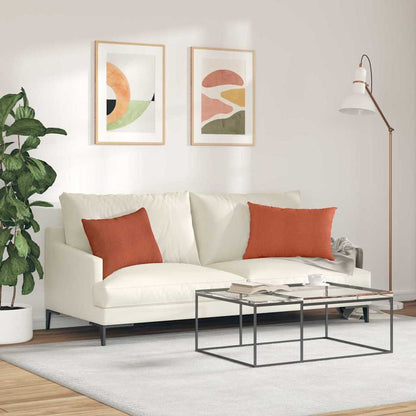 Cuscini da Divano 2 pcs Rosso Arancio 60 x 40 cm | homemem39