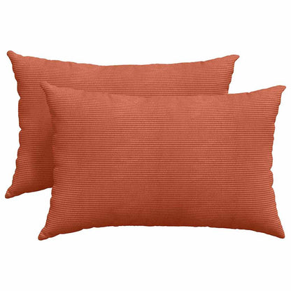 Cuscini da Divano 2 pcs Rosso Arancio 60 x 40 cm | homemem39