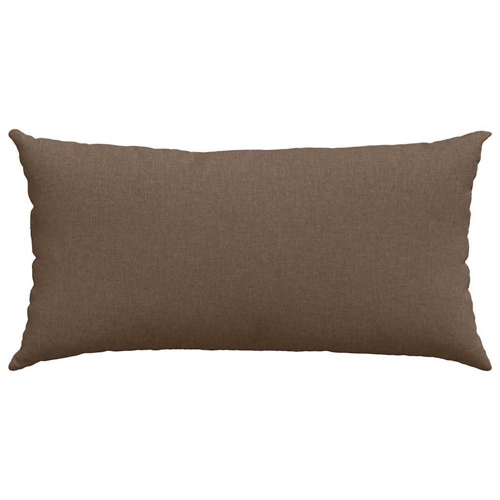 Cuscini da Divano 2 pcs Marrone 80 x 40 cm Tessuto | homemem39