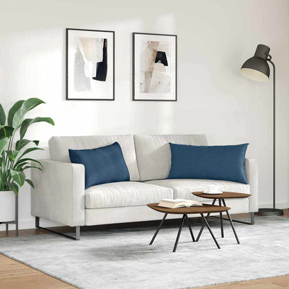Cuscini da Divano 2 pcs Blu 80 x 40 cm Tessuto | homemem39