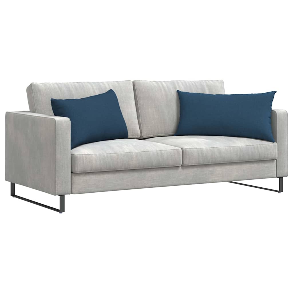 Cuscini da Divano 2 pcs Blu 80 x 40 cm Tessuto | homemem39