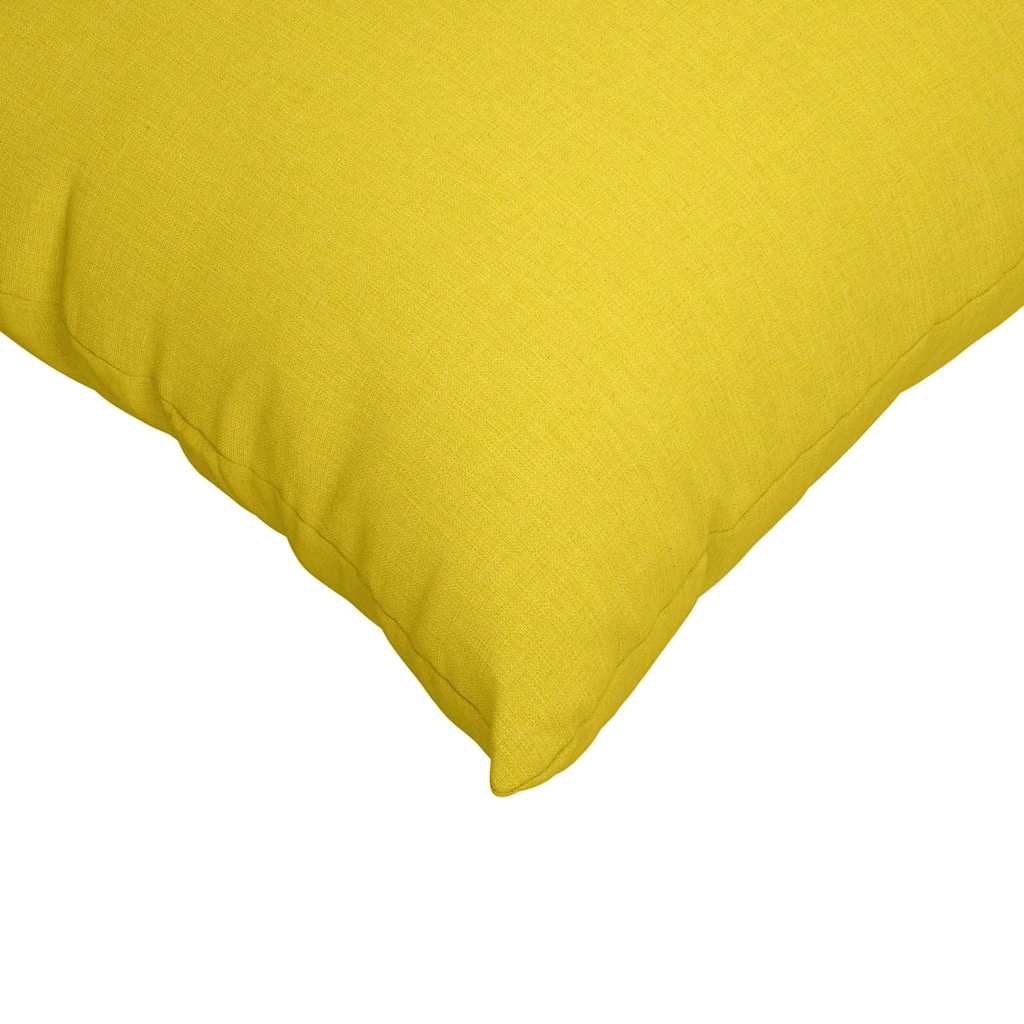 Cuscini da Divano 2 pcs Giallo Chiaro 80 x 40 cm Tessuto | homemem39