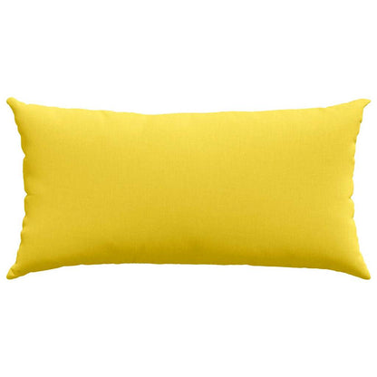 Cuscini da Divano 2 pcs Giallo Chiaro 80 x 40 cm Tessuto | homemem39