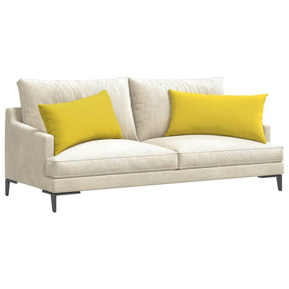 Cuscini da Divano 2 pcs Giallo Chiaro 80 x 40 cm Tessuto | homemem39