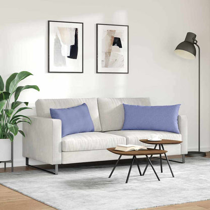 Cuscini da Divano 2 pcs Blu jeans 80 x 40 cm Tessuto | homemem39