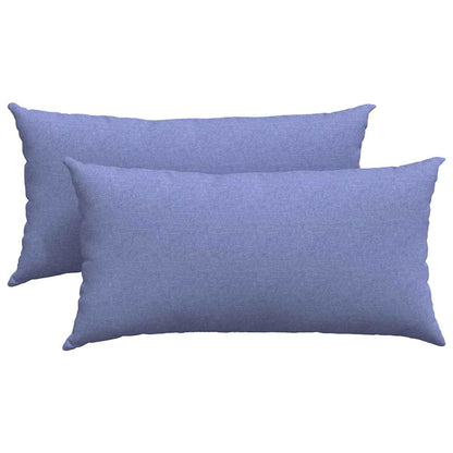 Cuscini da Divano 2 pcs Blu jeans 80 x 40 cm Tessuto | homemem39