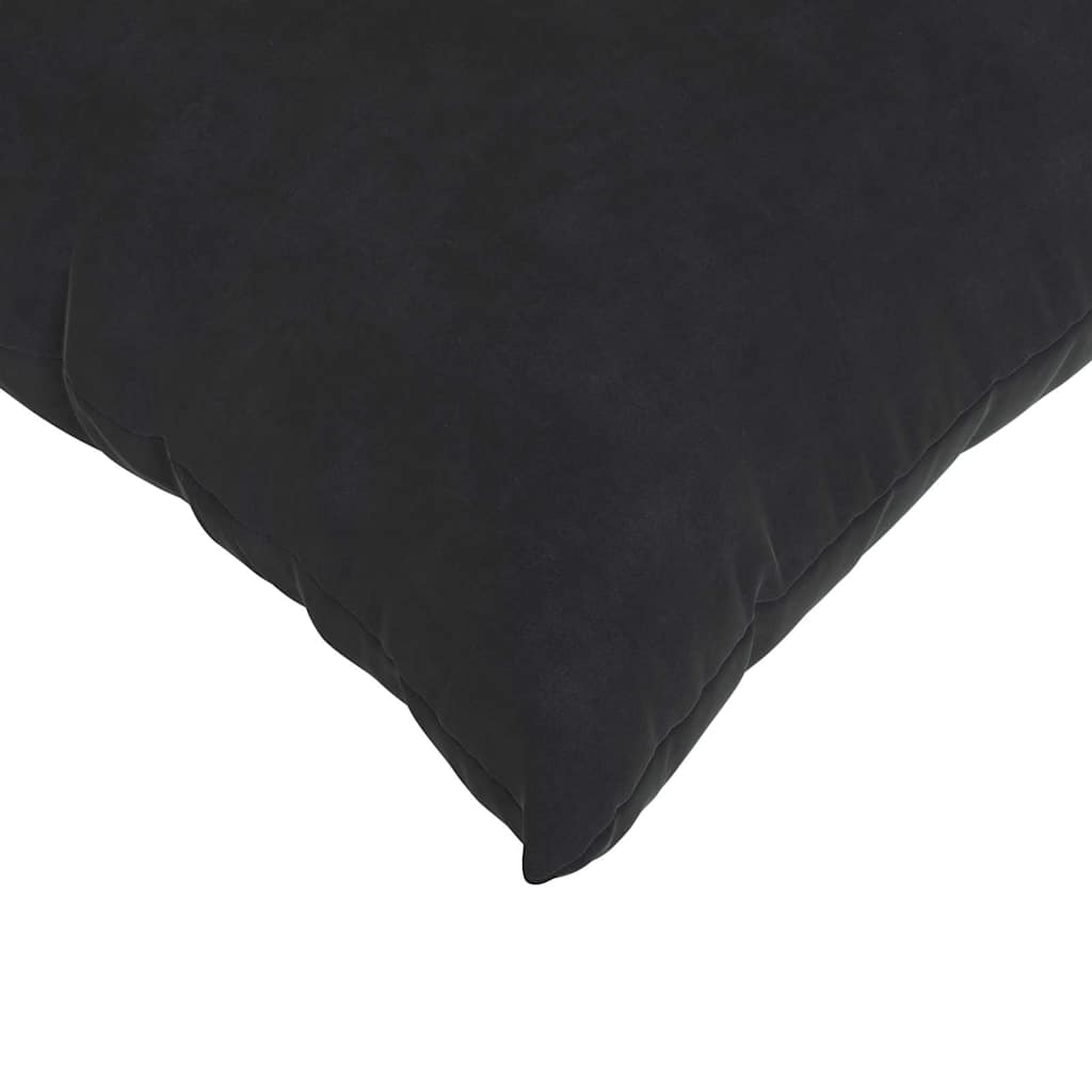 Cuscini da Divano 2 pcs Nero 80 x 40 cm Tessuto in Cords | homemem39