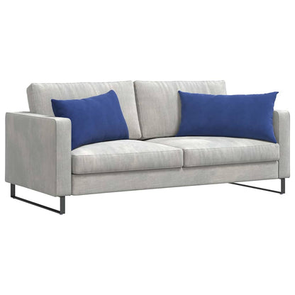 Cuscini da Divano 2 pcs Blu Polizia 80 x 40 cm Tessuto in Cords | homemem39