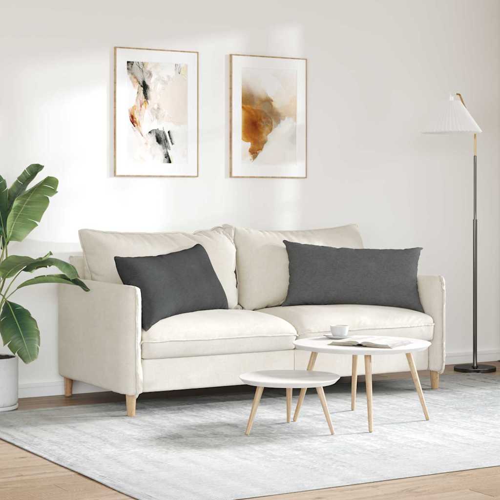 Cuscini da Divano 2 pcs Grigio scuro 80 x 40 cm | homemem39