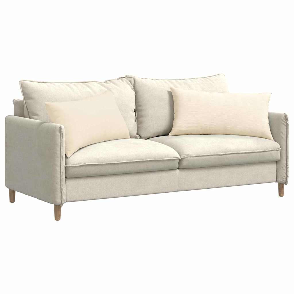 Cuscini da Divano 2 pcs Crema 80 x 40 cm Tessuto in Cords | homemem39