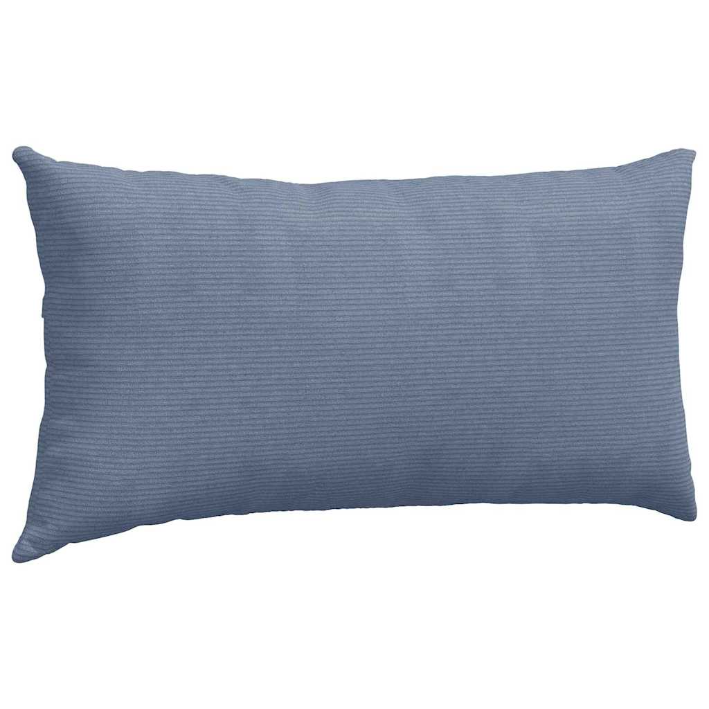Cuscini da Divano 2 pcs Blu 80 x 40 cm Tessuto in Cords | homemem39