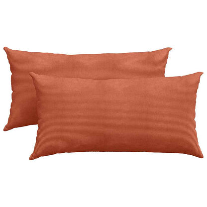 Cuscini da Divano 2 pcs Rosso Arancio 80 x 40 cm | homemem39