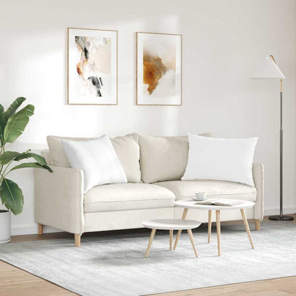 Cuscini da Divano 2 pcs Bianco 70 x 50 cm Tessuto | homemem39