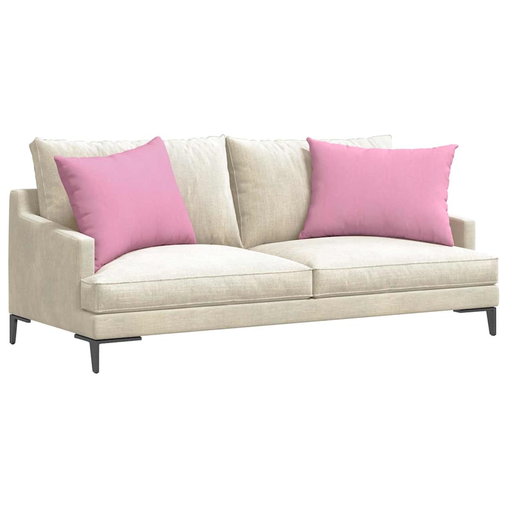 Cuscini da Divano 2 pcs Rosa 70 x 50 cm Tessuto | homemem39