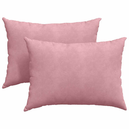 Cuscini da Divano 2 pcs Rosa 70 x 50 cm Tessuto in Cords | homemem39