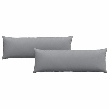 Cuscini da Divano 2 pcs Grigio chiaro 120 x 40 cm Tessuto | homemem39