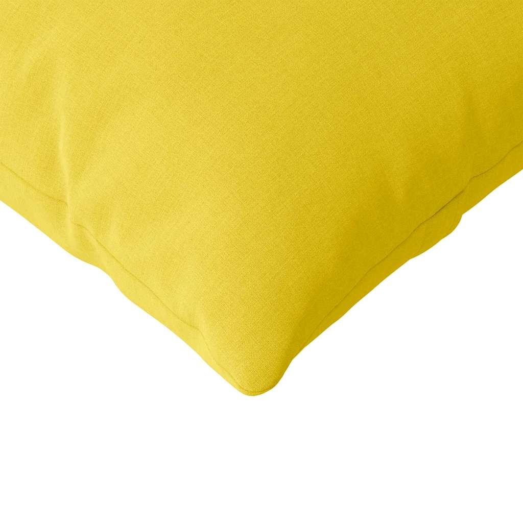 Cuscini da Divano 2 pcs Giallo Chiaro 120 x 40 cm Tessuto | homemem39