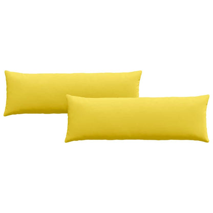 Cuscini da Divano 2 pcs Giallo Chiaro 120 x 40 cm Tessuto | homemem39