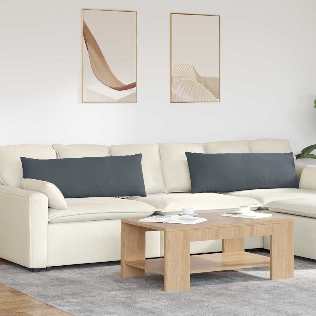 Cuscini da Divano 2 pcs Grigio scuro 120 x 40 cm | homemem39