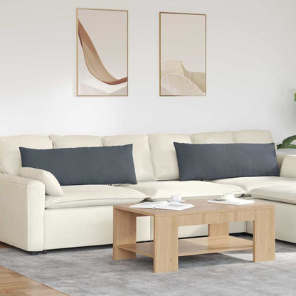 Cuscini da Divano 2 pcs Grigio scuro 120 x 40 cm | homemem39