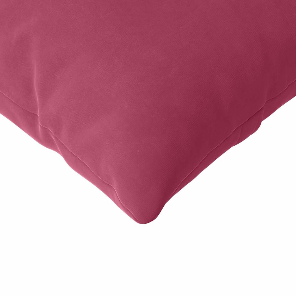 Cuscini da Divano 2 pcs Rosso Vino 120 x 40 cm Tessuto in Cords | homemem39