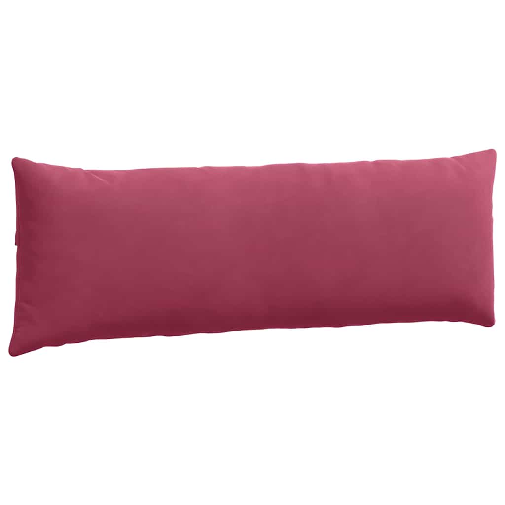 Cuscini da Divano 2 pcs Rosso Vino 120 x 40 cm Tessuto in Cords | homemem39