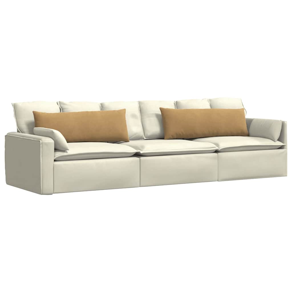 Cuscini da Divano 2 pcs Marrone 120 x 40 cm Tessuto in Cords | homemem39