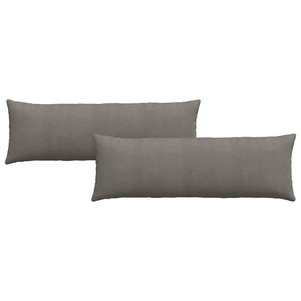 Cuscini da Divano 2 pcs Grigio chiaro 120 x 40 cm | homemem39