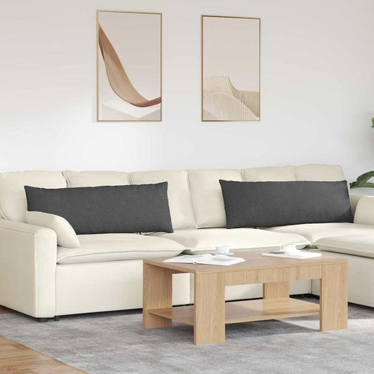 Cuscini da Divano 2 pcs Grigio scuro 120 x 40 cm | homemem39