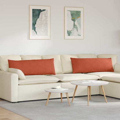 Cuscini da Divano 2 pcs Rosso Arancio 120 x 40 cm | homemem39