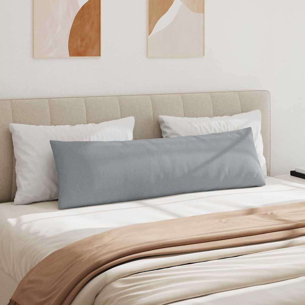 Cuscini da Divano 2 pcs Grigio chiaro 145 x 40 cm Tessuto | homemem39