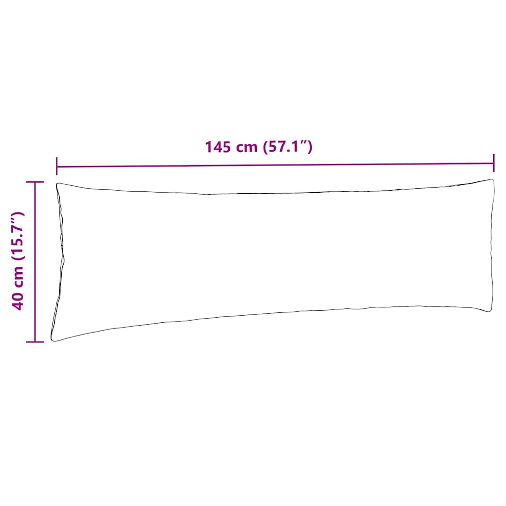 Cuscini da Divano 2 pcs Grigio scuro 145 x 40 cm Tessuto | homemem39