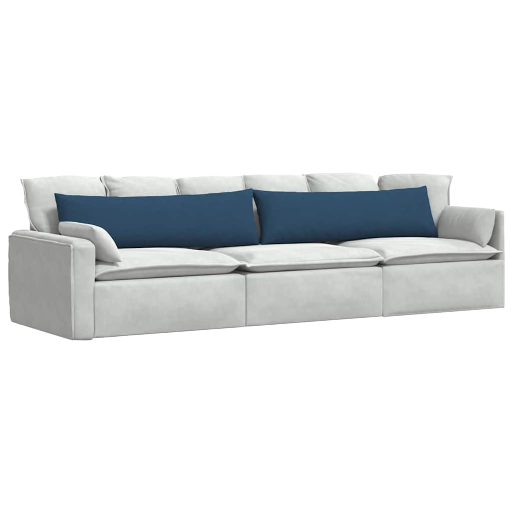 Cuscini da Divano 2 pcs Blu 145 x 40 cm Tessuto | homemem39