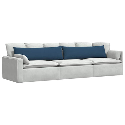 Cuscini da Divano 2 pcs Blu 145 x 40 cm Tessuto | homemem39