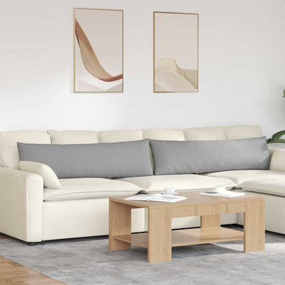 Cuscini da Divano 2 pcs Grigio Nuvola 145 x 40 cm Tessuto | homemem39