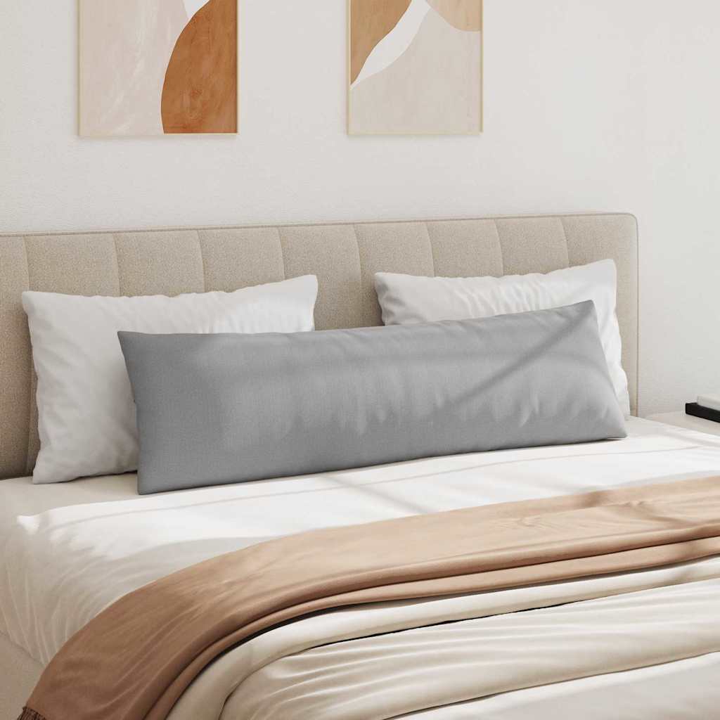 Cuscini da Divano 2 pcs Grigio Nuvola 145 x 40 cm Tessuto | homemem39