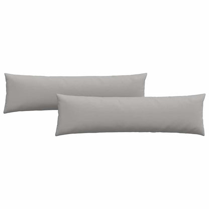 Cuscini da Divano 2 pcs Grigio Nuvola 145 x 40 cm Tessuto | homemem39