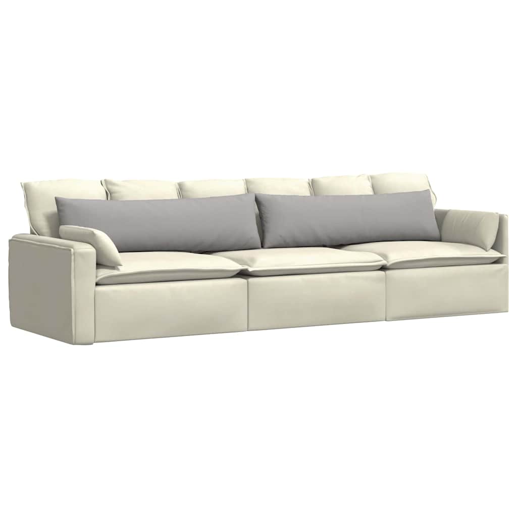 Cuscini da Divano 2 pcs Grigio Nuvola 145 x 40 cm Tessuto | homemem39