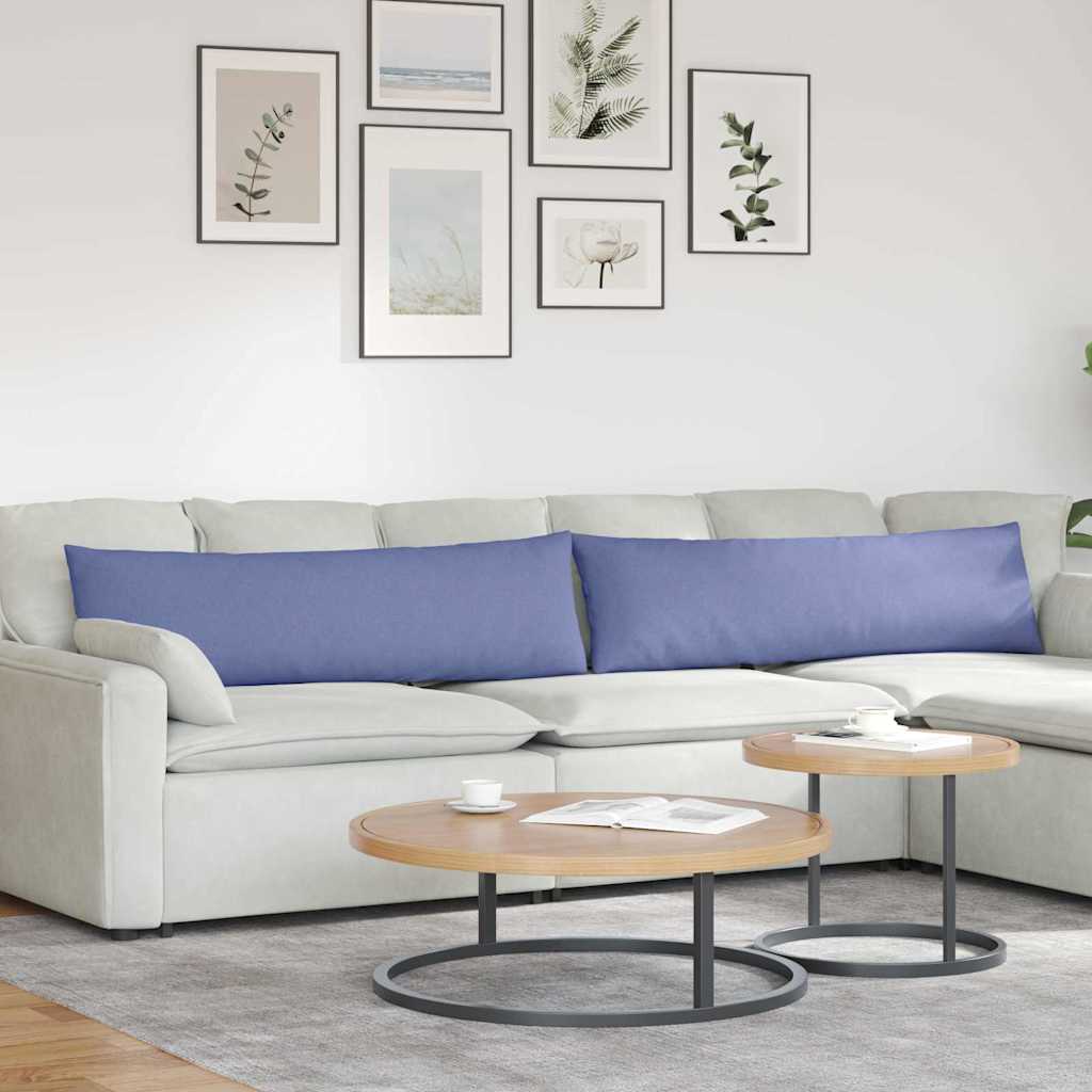 Cuscini da Divano 2 pcs Blu jeans 145 x 40 cm Tessuto | homemem39