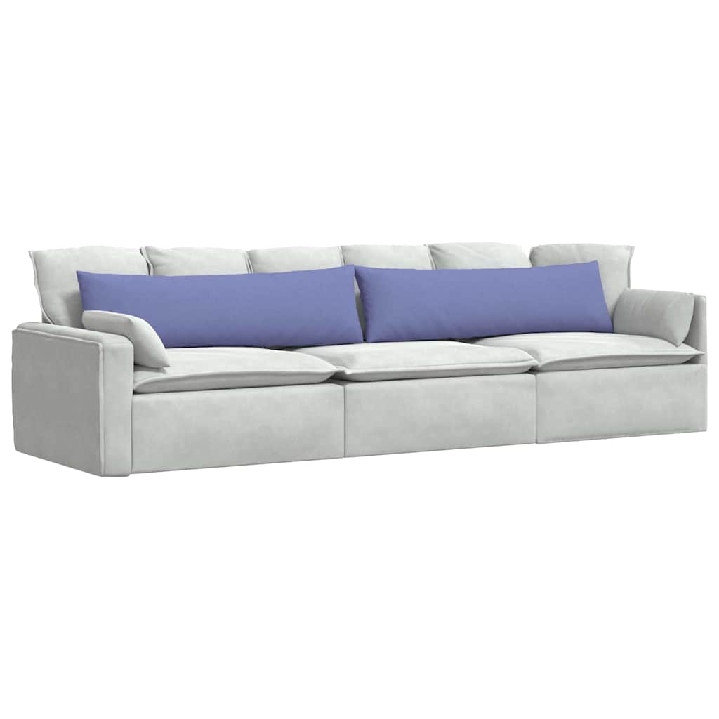 Cuscini da Divano 2 pcs Blu jeans 145 x 40 cm Tessuto | homemem39